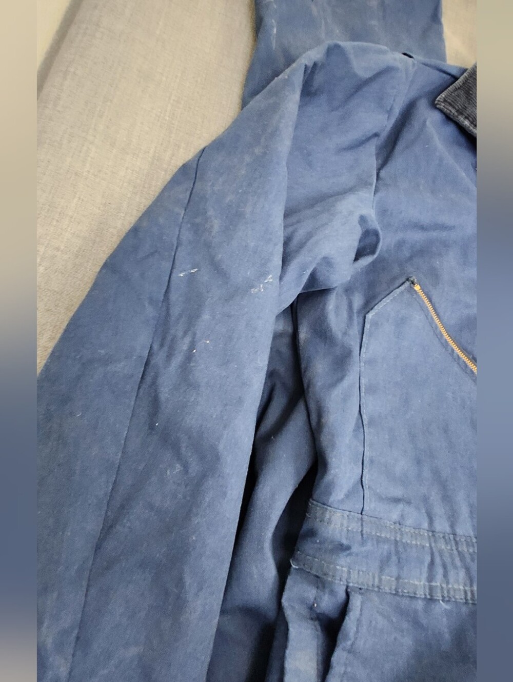 Vintage Walls Blue Blizard Pruf Made In USA Zip Up Bib/ Insulated Suit. XL REG. - Picture 5 of 14